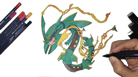 how to draw mega rayquaza step by step|How To Draw Mega Rayquaza Step By Step .